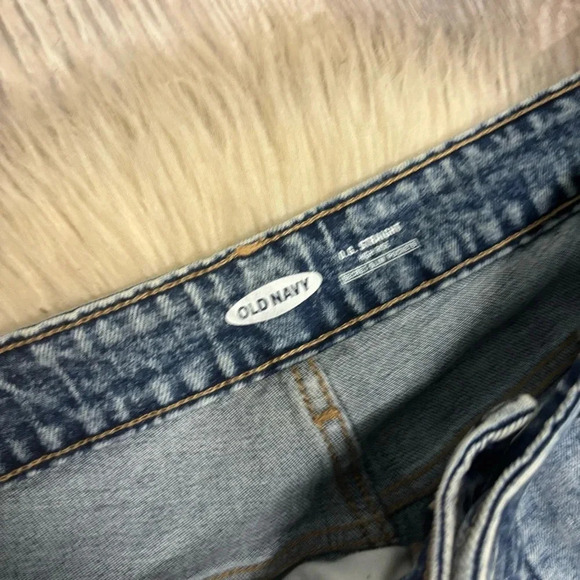 Old navy acid wash high rise o.g straight jeans sz 10 - Picture 5 of 9